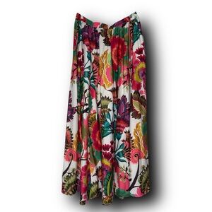 Rachel Zoe Colorful Floral Maxi Skirt